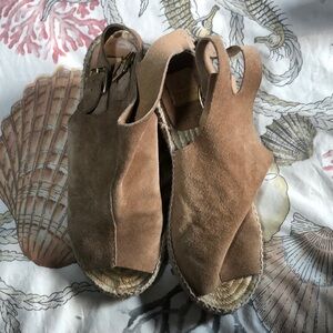 Tan Suede Women's Sandals